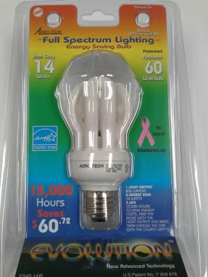Spiral Screw-In Fluorescent Light Bulb Aero-Tech Fs4b-20W Aero-Tech 20W