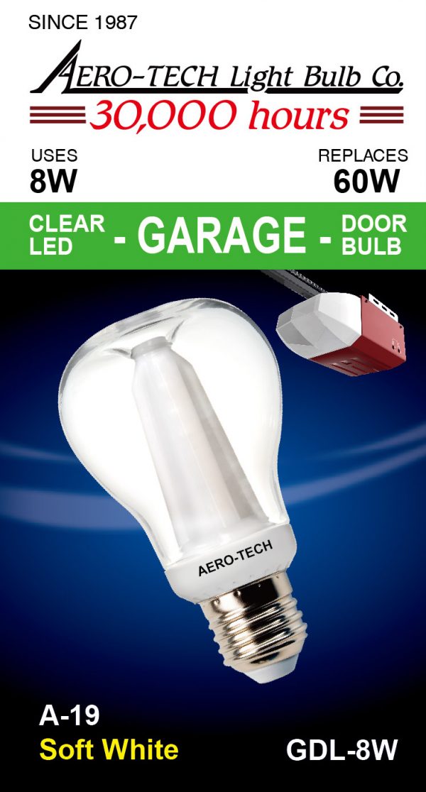 Garage Door Led Light Bulb 8w, Garage Door Opener Bulb Size